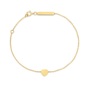 Richie Paws yellow gold Heart Companion Bracelet