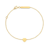 Richie Paws yellow gold Heart Companion Bracelet