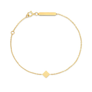 Richie Paws yellow gold Diamond Shape Companion Bracelet