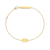 Richie Paws yellow gold Dog Tag Companion Bracelet