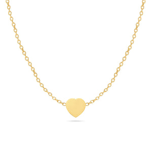 Richie Paws yellow gold Heart Companion Necklace