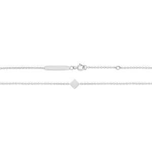 Richie Paws sterling silver Diamond Shape Companion Necklace