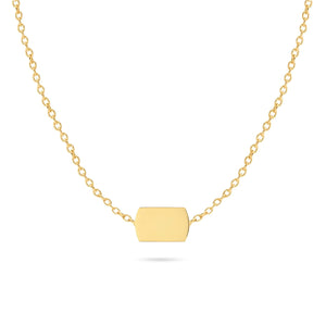 Richie Paws yellow gold Dog Tag Companion Necklace