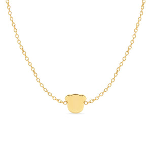 Richie Paws yellow gold Dog Shape Companion Necklace