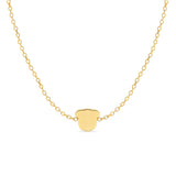 Richie Paws yellow gold Dog Shape Companion Necklace