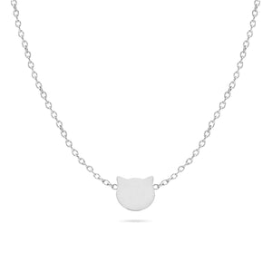 Richie Paws sterling silver Cat Shape Companion Necklace