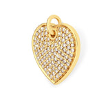 Richie Paws Heart Signature Champagne Diamond Pendant side
