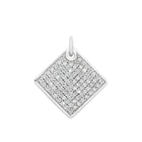 Richie Paws Diamond Shape Signature White Diamond Pendant front