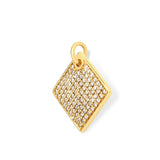 Richie Paws Diamond Shape Signature Champagne Diamond Pendant side