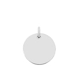 Richie Paws small sterling silver Round Name Pendant front