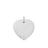 Richie Paws small sterling silver Heart Name Pendant back