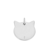 Richie Paws small sterling silver Cat Shape Name Pendant back
