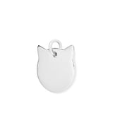 Richie Paws small sterling silver Cat Shape Name Pendant side